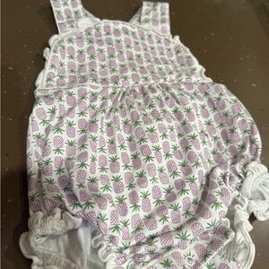 Pineapple Print Kids Romper